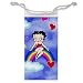 Jewelry Cellphone Sunglasses Bag of Vintage Art Deco Betty Boop on Rainbow with Hot Air Balloon and