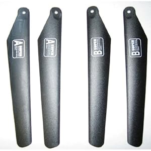 NEW Improved Replacement Rotor Blade Sets for the R/C Apache Helicopter 4 Channel Remote Control Ready to Fly Helicopter and Lama 4 by Calco