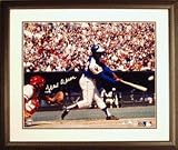 Hank Aaron Autographed Atlanta Braves Action Framed 16 x 20 Photograph
