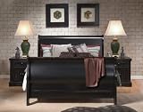 Bedroom Furniture Set 4 – Ebony – EBN-BSET-4 Bedroom Furniture Set 4 – Ebony – EBN-BSET-4