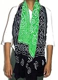 Clothes Spring Accessory Cotton Scarf Tie and Dye 88 x 40 inches