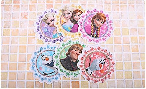 Frozen Safety 6 Piece Non-slip Bath Tub Sticker Pack for Baby Children(Anna, Elsa, Christopher, Olaf)