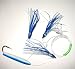 4in Blue & White Cedar Plug Daisy Chain Saltwater Fishing Lure for Tuna Mahi Wahoo Marlin