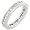 1ctw Diamond Channel Set Eternity Band in 14k White Gold - Size 5