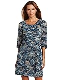 IMAGE OF maxandcleo Women's Printed Long Sleeve Drape Dress