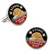 Hand Painted Canadian Nickel (5 Cent Coin) Cufflinks