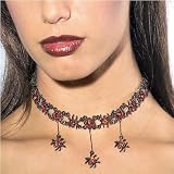 Red Gothic Spider Choker
