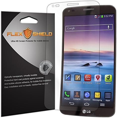 FlexShield [5-Pack] - LG G Flex Screen Protector with Lifetime Replacement Warranty - Ultra Clear Japanese PET Film - Bubble-Free HD Clarity with Anti-Fingerprint &amp; Scratch Resistance
