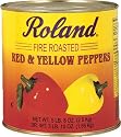 Roland Roasted Red & Yellow Peppers, 5.5-Pound Cans (Pack of 2)