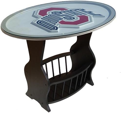 Fan Creations Ohio State Buckeyes Glass End Table