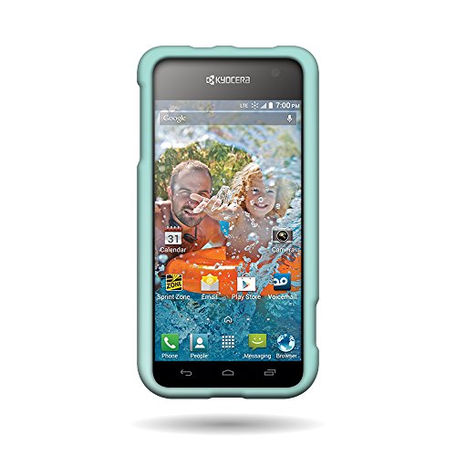 CoverON® Hard Rubberized Slim Case for Kyocera Hydro Vibe - Teal