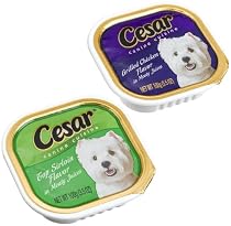 Cesar Canine Cuisine Variety Pack (Top Surloin, Grilled Chicken) for Small Dogs, 3.5-OunceCans (Pack of 24)