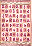 Ladybugs Flowers Butterflies Garden Afghan Throw Blanket 50 x 70
