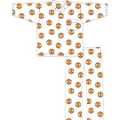 Childrens/Kids Manchester United Flannel Long Sleeve Button Up Nightwear Pyjama Set
