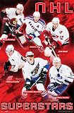 NHL Superstars (Dany Heatley, Jaromir Jagr, Eric Staal, Sidney Crosby, Alexander Ovechkin, Mats Sundin) Sports Poster Print - 24
