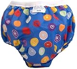 Kushies Taffeta Waterproof Training Pants, XX-Large, Crazy Circles Blue