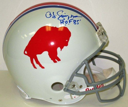 O.J. Simpson Autographed/Hand Signed Buffalo Bills Throwback Full Size Authentic Proline Helmet with
