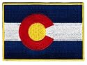 Colorado State Flag Embroidered Patch Iron-On CO Emblem