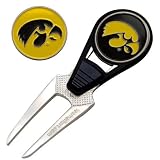 NCAA Iowa CVX Ball Mark Repair Tool and 2 Ball Markers