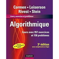 Algorithmique - 3�me �dition - Cours avec 957 exercices et 158 probl�mes