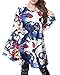ELLAZHU Women Baggy Colourful Clock Print Knit Pullover Dress Onesize SZ08