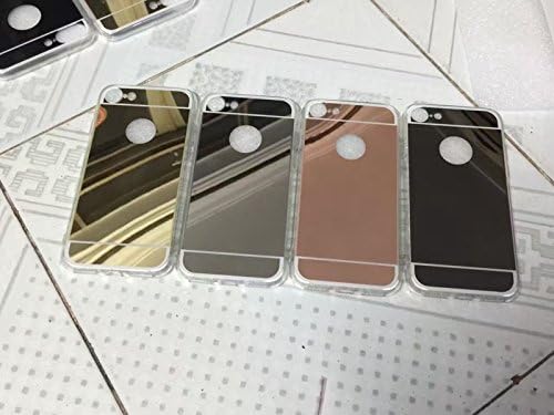 Gold Luxury Plating Bling Mirror Case Cover For iPhone 7 &amp; 7 Plus Transparent TPU Back