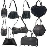  : Demonia Handbag Gothic Punk Rubber Bag, Available in 9 Styles