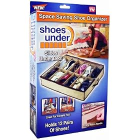 JML Shoes Under Space Saving Show Organiser - Holds up to 12 Pairs of Shoes!