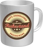 Produkt-Bild: Fun Tasse Trotz jugendlicher Erscheinung im verdienten Ruhestand Lustiger Kaffecher zu Pension