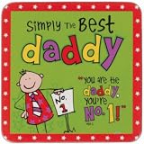 from MugBug Simply The Best Daddy Coaster