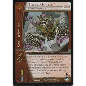 Marvel TCG VS System Web of Spider-Man First Edition Common Foil Character Card- Green Goblin #MSM-017