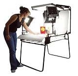 Aufnahmetisch komplett mit 5 Lampen /Flächenleuchten - ideal für das Profi und Amateur-Studio