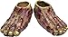 Ghoulish Productions Undead Zombie Feet Shoe Covers, Red / Beige, One-size