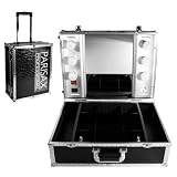 Valise maquillage, table de maquillage pro avec lumière. Parisax