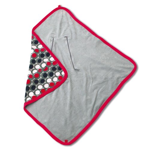 Baby Boum 2.0 Tog Reversible Polstar Car Seat/ Stroller Blanket For 3 Or 5 Point Harnesses With Abstract Spotty Design (pingu Grey) Picture