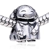 Pandora Style Bead Happy Little Girl Pattern European Charm Bead Fits Pandora Bracelet