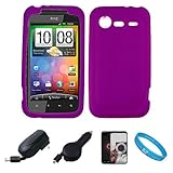 Purple Premium Soft Rubberized Silicone Skin Cover for Verizon Wireless New ....
