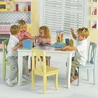 KidKraft Brighton Table or Brighton Chair - Black, White