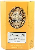 Aloha Island Signature Diamond Kona Coffee Blend, Whole Bean or Ground, the Perfect Gift for Coffee Lovers