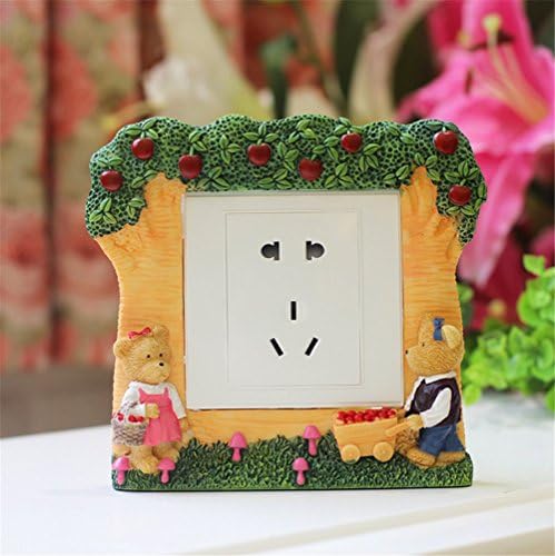 Lucky Beth Resin Wall-socket Switch Socket Protective Resin Switch Stickers Switch Sets Decorative Cover
