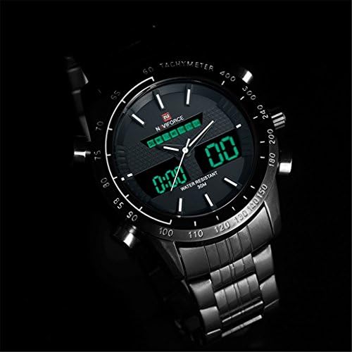 Affute Brand Men's Watches Quartz Analog Digital LED Clock Man Sports Army Military Wrist Watch