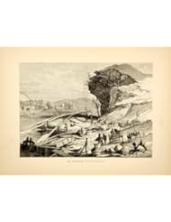 Home: 1872 Wood Engraving Tennessee River Barge Boat Landing Chattanooga Harry Fenn - Original In-Text Wood Engraving - Authenticated
