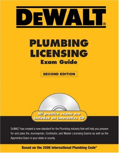 DEWALT Plumbing Licensing Exam Guide, 2nd edition - DEWALT - DE-0979740355 - ISBN: 0979740355 - ISBN-13: 9780979740350