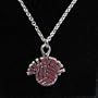 Pewter Volleyball and Word Necklace