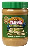 Teddie All Natural Peanut Butter, Super Chunky, 26-Ounce Jar (Pack of 3)