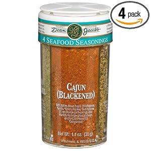 Dean Jacobs 4 Seafood Seasonings, 4.6-Ounce Large Jars (Pack of 4) by Dean Jacobs