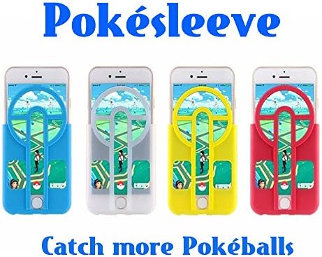 Premium Quality Pokemon Go Aim Assist Iphone 6/6s/or Iphone 7 (4.7") or Samsung s7 (5.1")Silicon Case. Capture Pokemon Fast While On The Move. Gain Accuracy, Effectiveness, High Scores. (Red)