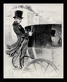 Honor��� Daumier (Free ride to the bold!) White Wood-Mounted Art Poster Print - 13
