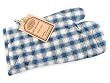 Blue Gingham Oven mitt potholder gloves French Country Style