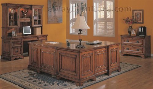 Check For Discount Price For Old World L-Shaped Home Office Computer Desk and Return